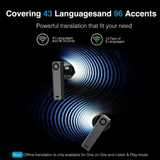 X1 AI Interpreter Hub – Multilingual Real-Time Translation Device with Standalone Operation & Earbuds by Timekettle