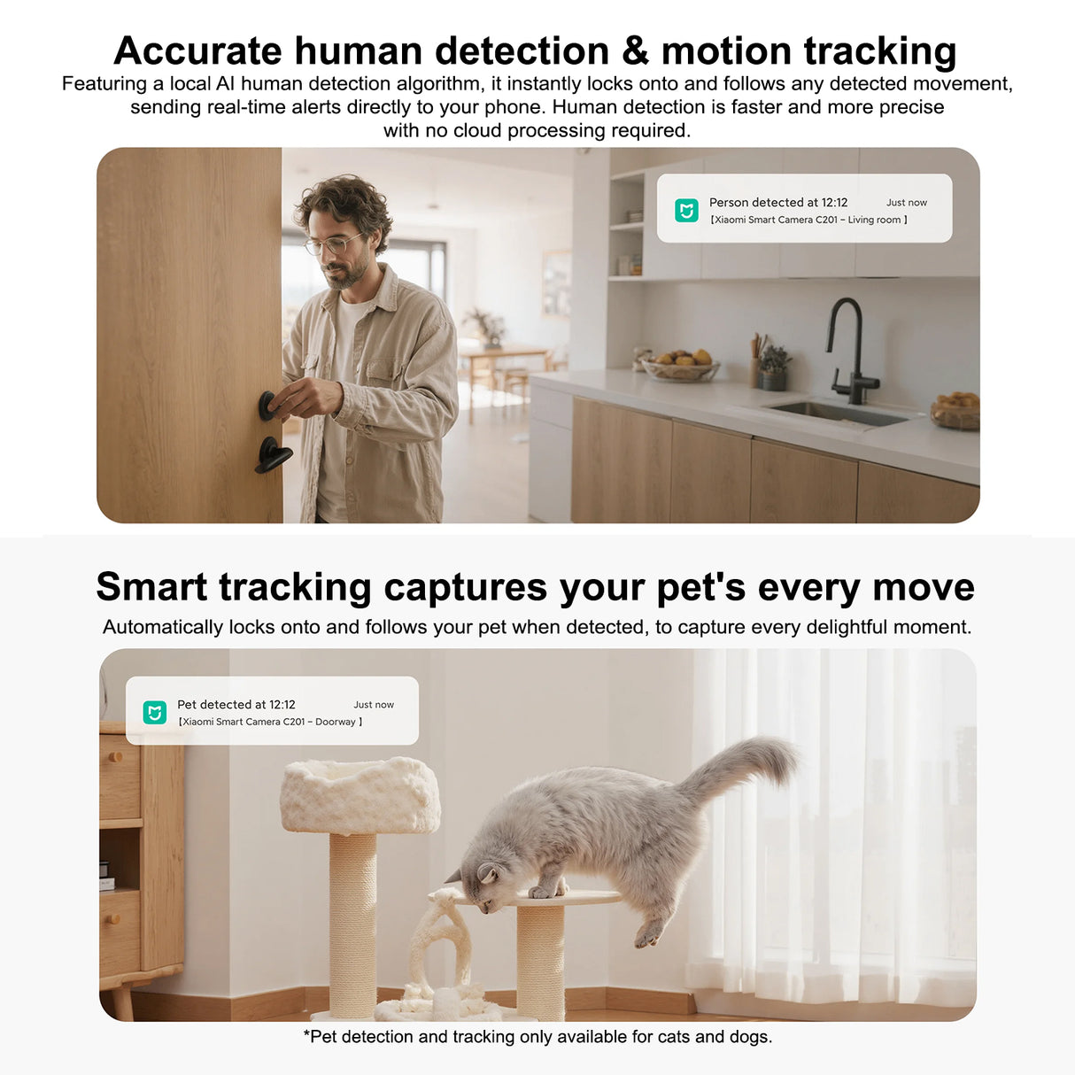 Mi Smart Camera C201 – 360° Home Security Camera with Night Vision, AI Motion Detection & Physical Lens Shielding by Xiaomi