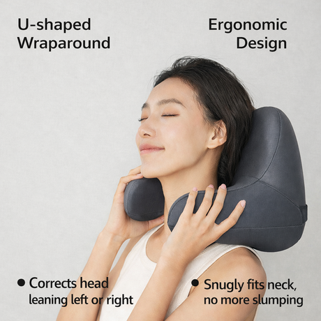 Ergonomic Car Neck Pillow – U-Shaped Headrest with Memory Foam by Yoyorelax | Neck Pillow | SASKA Trading