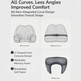 Ergonomic Car Neck Pillow – U-Shaped Headrest with Memory Foam by Yoyorelax