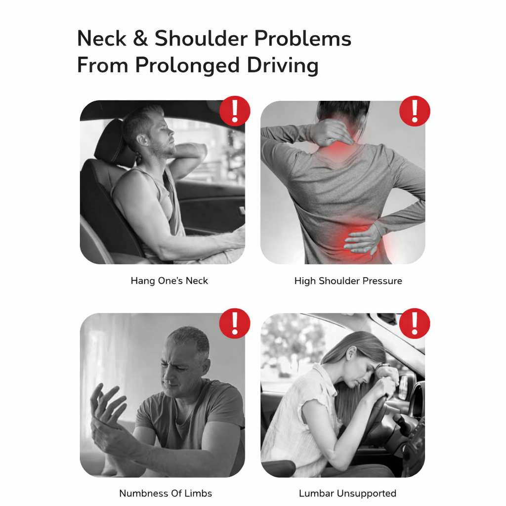 Ergonomic Car Neck Pillow – U-Shaped Headrest with Memory Foam by Yoyorelax