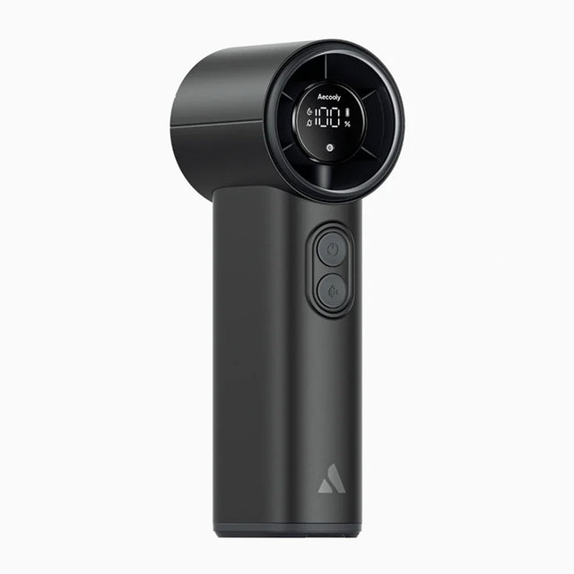Cold Air Portable Handheld Fan with Mist Cooling, 4500mAh Rechargeable Battery & 5 Speed Levels by Aecooly buy now at saska ae uae dub ai