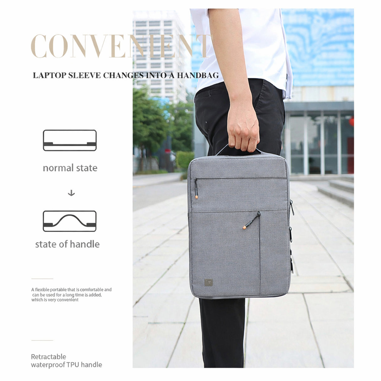 Alpha Slim Sleeve Laptop Bag 15.4 Inch – Protective Case for Laptop and 16" MacBook by WiWU