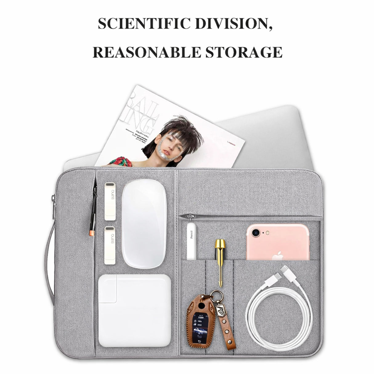 Alpha Slim Sleeve Laptop Bag 15.4 Inch – Protective Case for Laptop and 16" MacBook by WiWU