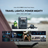 SOLIX C300 Portable Power Station with 7 Ports and USB-C Charging by Anker
