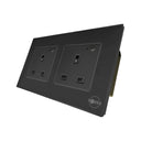 Double Smart Wall Socket by SASKA | Smart Socket | SASKA Trading
