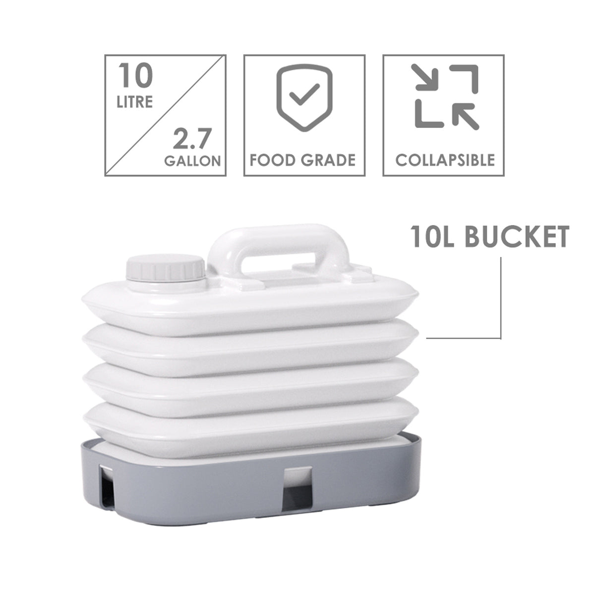 10L Foldable Camping Water Tank by Bluefire