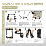 Ultralight Foldable Outdoor Chair – Design for Camping, Beach, Hiking, Wilderness & Fishing Adventures