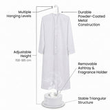 185cm Long Incense Burner Stand, Adjustable Height Bakhoor Burning Clothes Hanger Stand