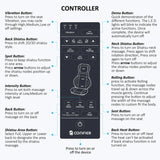 Shiatsu Neck & Back Massager with Heat & Air Compression, APP Control Massage Chair Pad by COMFIER