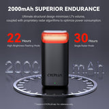 مصباح خلفي ذكي بالرادار L7 مع نظام متقدم لاكتشاف المركبات وتنبيه فرملة ذكي من CYCPLUS