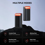 مصباح خلفي ذكي بالرادار L7 مع نظام متقدم لاكتشاف المركبات وتنبيه فرملة ذكي من CYCPLUS