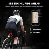 مصباح خلفي ذكي بالرادار L7 مع نظام متقدم لاكتشاف المركبات وتنبيه فرملة ذكي من CYCPLUS