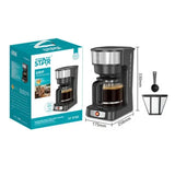 Drip Coffee Machine 950W with 1.5L Glass Carafe, Keep Warm and Anti-Drip Function by Winning Star