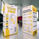 Intelligent Bladeless Fan, Portable Personal Desk Fan with 6-Speed 1800mAh Battery by Denx