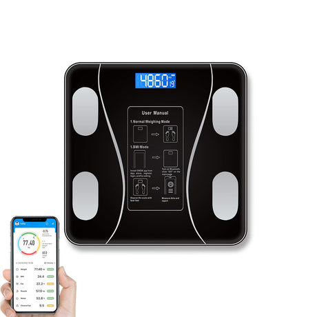 Smart Digital Weighing Scale for Body Weight for Home saska - saska.ae