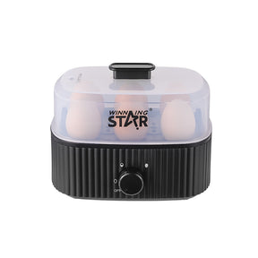Electric Egg Cooker 6 Egg Capacity ST-6907 by Winning Star, 300W Rapid Egg Boiler with 3-Level Timer, Auto Shut-Off & Dry-Burn Protection - SASKA - saska.ae