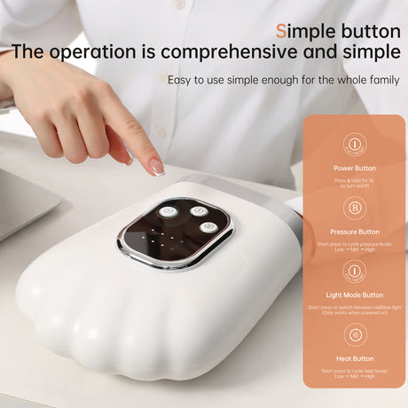 Intelligent Electric Hand Massager for Pain Relief, Stress Reduction & Deep Relaxation