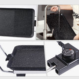 Multi-Functional Electric Grill Pan, 1600W Smokeless Indoor BBQ Grill & Non-Stick Electric Griddle with Adjustable Temperature Control by Winning Star