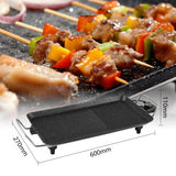 Multi-Functional Electric Grill Pan, 1600W Smokeless Indoor BBQ Grill & Non-Stick Electric Griddle with Adjustable Temperature Control by Winning Star