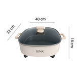 Multifunction Electric Pot 6L, Fast Heating Electric Cooking Pan by Denx