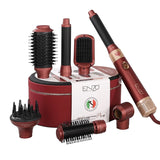ENZO Professional 4133 Pro Supermotor 7-in-1 Hair Styler & Dryer Set – Multi-Functional Air Styling Brush with Auto Curling Barrels, Volumizing Brushes, Smoothing Brush, Diffuser & Drying Nozzle