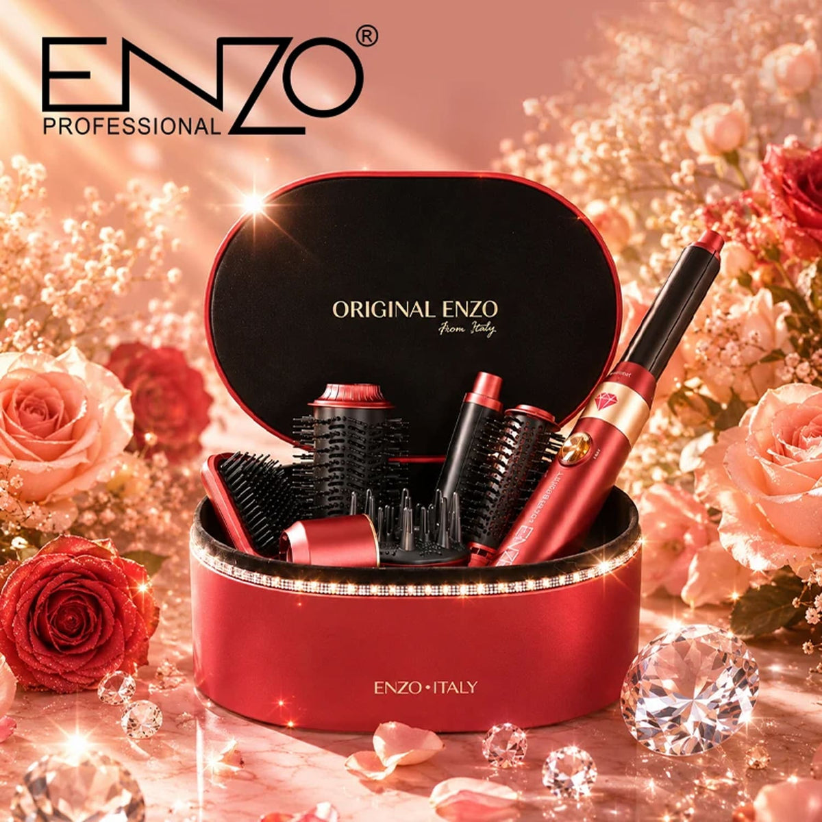 ENZO Professional 4133 Pro Supermotor 7-in-1 Hair Styler & Dryer Set