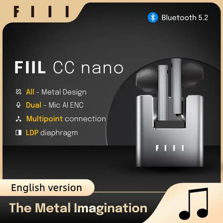 True Wireless Earbuds with Noise-Cancelling for iPhone & Android CC Nano by FIIL