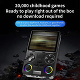 Portable Handheld Gaming Console J-36 Ultra with 3.5-Inch IPS Display, Preinstalled 20,000+ Classic Games, Dual Analog Joysticks, 64GB Built-in Storage, Wi-Fi and 3000mAh Battery