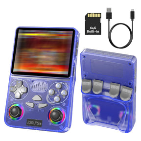 Portable Handheld Gaming Console J-36 Ultra with 3.5-Inch IPS Display, Pre installed 20,000+ Classic Games, Dual Analog Joysticks, 64GB Built-in Storage, Wi-Fi and 3000mAh Battery black buy now at saska purple buy now at saska