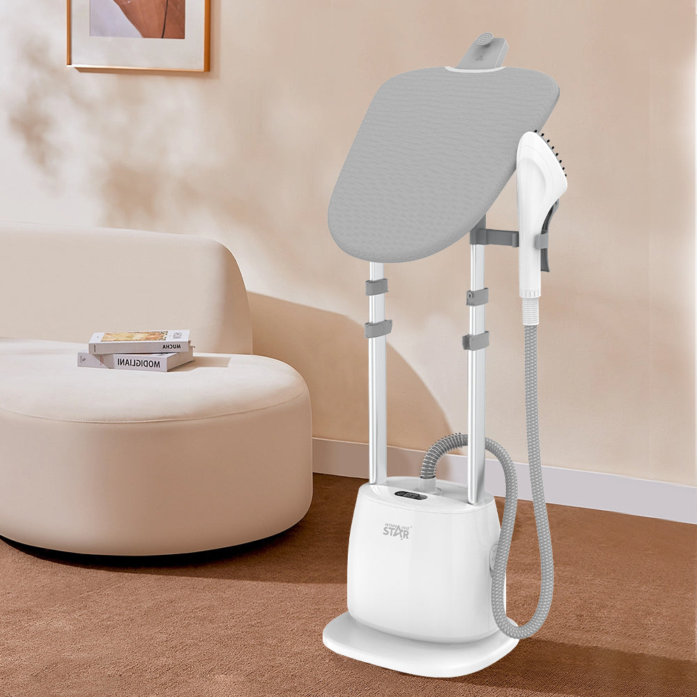 1580W Standing Clothes Steamer with Ironing Board, Garment Steamer by Winning Star