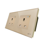 Golden wifi smart socket double