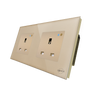 Golden wifi smart socket double