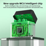 قاعدة شحن بطاريات AA وAAA بجهد 1.5 فولت ليثيوم مع منفذ USB-C موديل من Green Lion