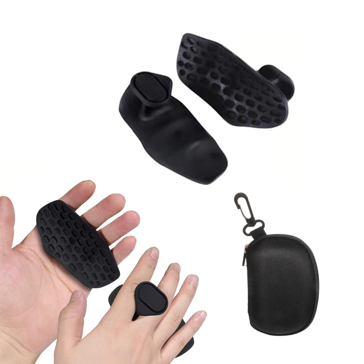 Anti-Slip Workout Rubber Grips (1pair)