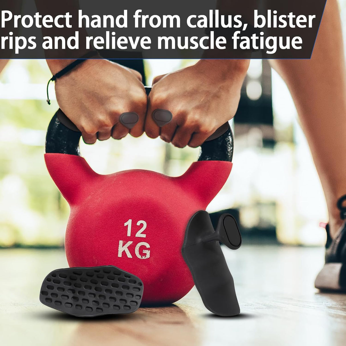 Anti-Slip Workout Rubber Grips (1pair)