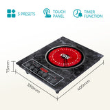 Infrared Ceramic Cooker with Touch Control, Timer & Marble Glass Top 2000W by Winning Star