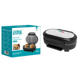 Electric Hamburger Maker, 1000W Non-Stick Burger Grill Machine with Dual Cooking Plates by Winning Star