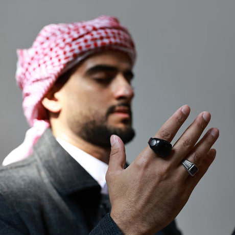 iTasbih Smart Tasbeeh Ring - 3 sizes Adjustable - Digital Dhikr Ring with OLED Display & App Support by WESLAMIC | Zikr Smart Ring | SASKA Trading