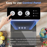 Portable Nugget Ice Maker Countertop with Self-Cleaning, Dual Water Tank, Quiet 45dB Operation & 38lbs Daily Ice Production