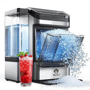 Portable Nugget Ice Maker Countertop with Self-Cleaning, Dual Water Tank, Quiet 45dB Operation & 38lbs Daily Ice Production-SASKA-SASKA.AE
