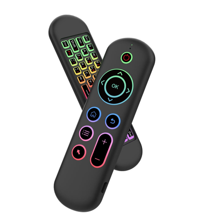 Porodo Air Mouse Remote Mini Keyboard 6-Axis Gyro Sensor