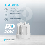 8-in-1 10000mAh Power Bank Charging Station with 120W Base 20W PD and 15W Wireless Charging by Powerology