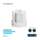 8-in-1 10000mAh Power Bank Charging Station with 120W Base 20W PD and 15W Wireless Charging by Powerology