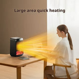  مدفأة كهربائية صغيرة مزودة بمنظم حرارة - مدفأة سيراميك سريعة التسخين مع إضاءة محيطة ديناميكية