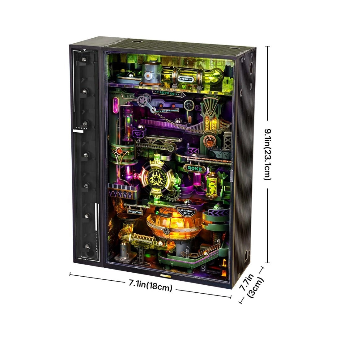 Futuristic Steampunk Building Set by ROKR - Marble Run Mechanical 3D Puzzle