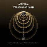 ميكروفون Lavalier  لاسلكي 2 في 1، ميكروفون ياقة قابل للتوصيل والتشغيل للهواتف الذكية، صوت واضح مع خاصية إلغاء الضوضاء للتدوين بالفيديو، من TELESIN.