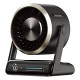 Chillo Core Desktop Fan 6000mAh Rechargeable Fan with LED Display, 100 Speed Levels and USB-C Fast Charging by Porodo