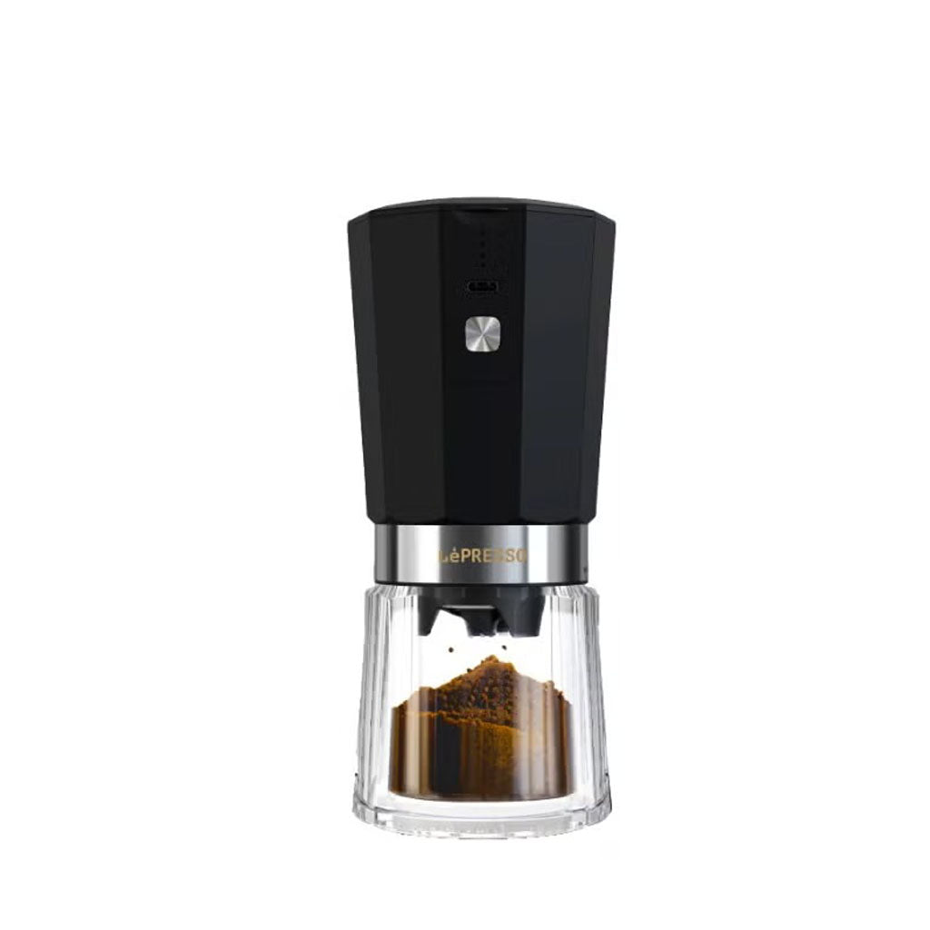 Cordless Electric Coffee Grinder – 18W with 800mAh Rechargeable Battery - Black by LePresso