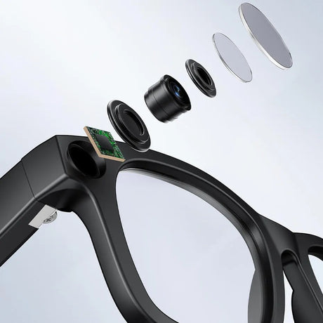AI Smart Glasses – 8MP Camera, Real-Time Translation, Wireless Calls, Wi-Fi Transfer, Android Compatible. | Smart Glasses | SASKA Trading